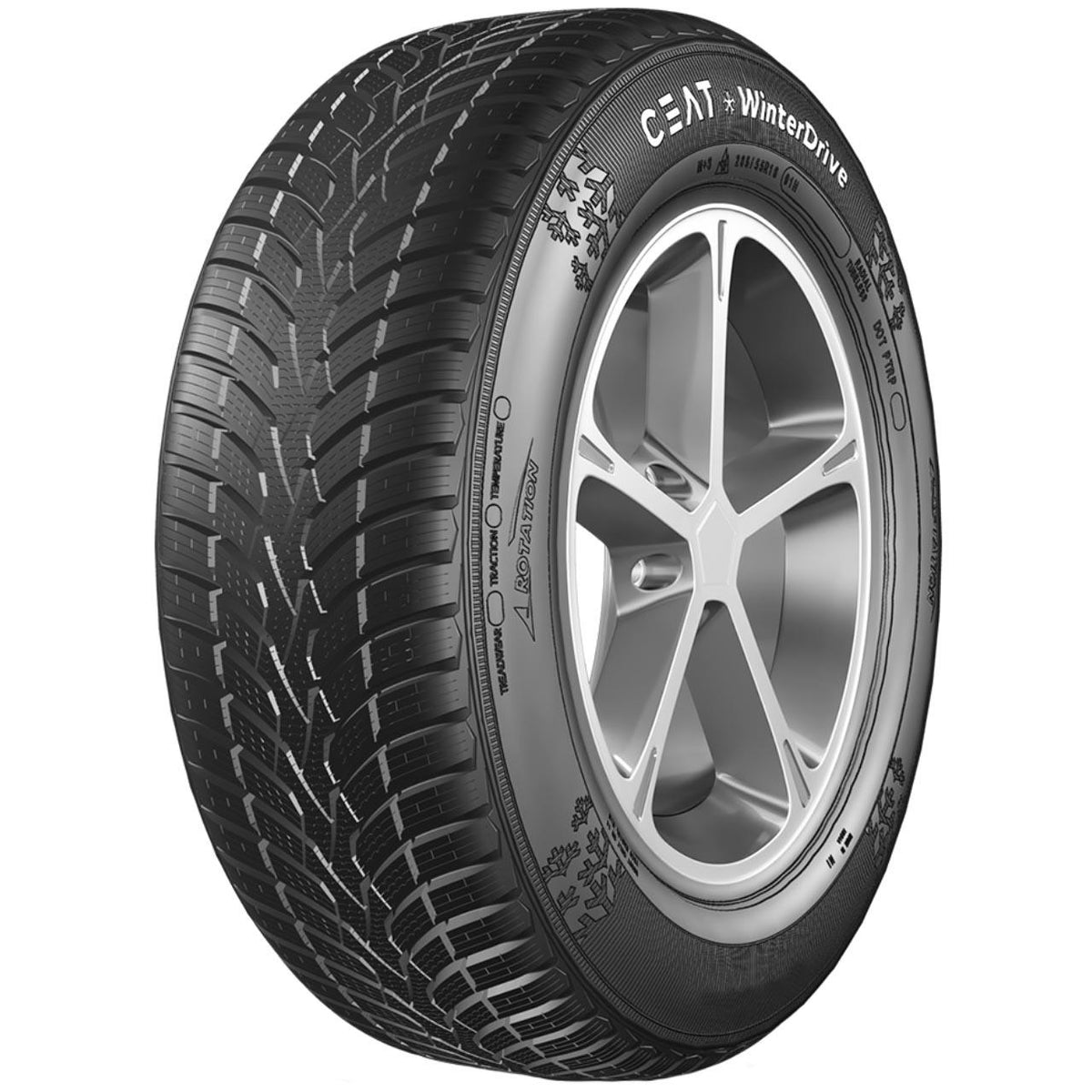 CEAT WINTERDRIVE SUV XL 235/55 R18 104H TL M+S 3PMSF 4X4 SUV CROSSOVER INVERNALE